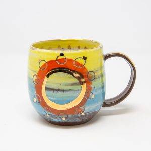Large Mug – Orange Circles - columbia range